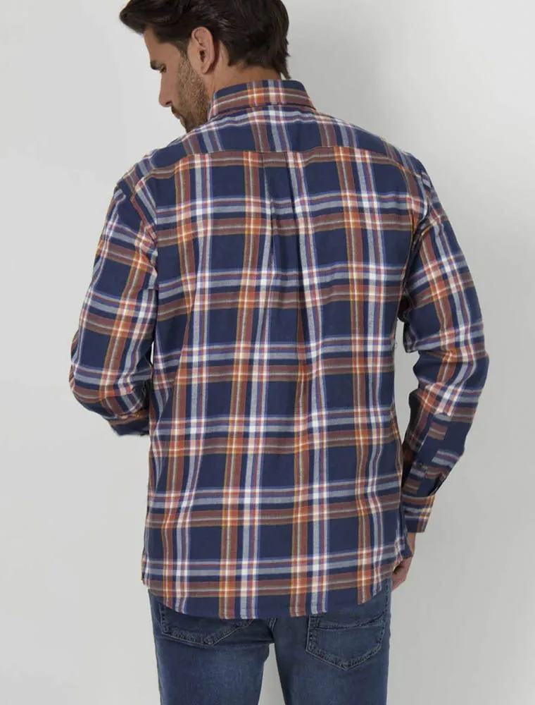 Camicia Manica Lunga Flanella Fynch-hatton - Arancione