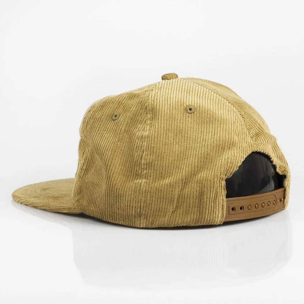 Cappellino Visiera Piatta Uomo Mag Logo Corduroy Snapback Marrone