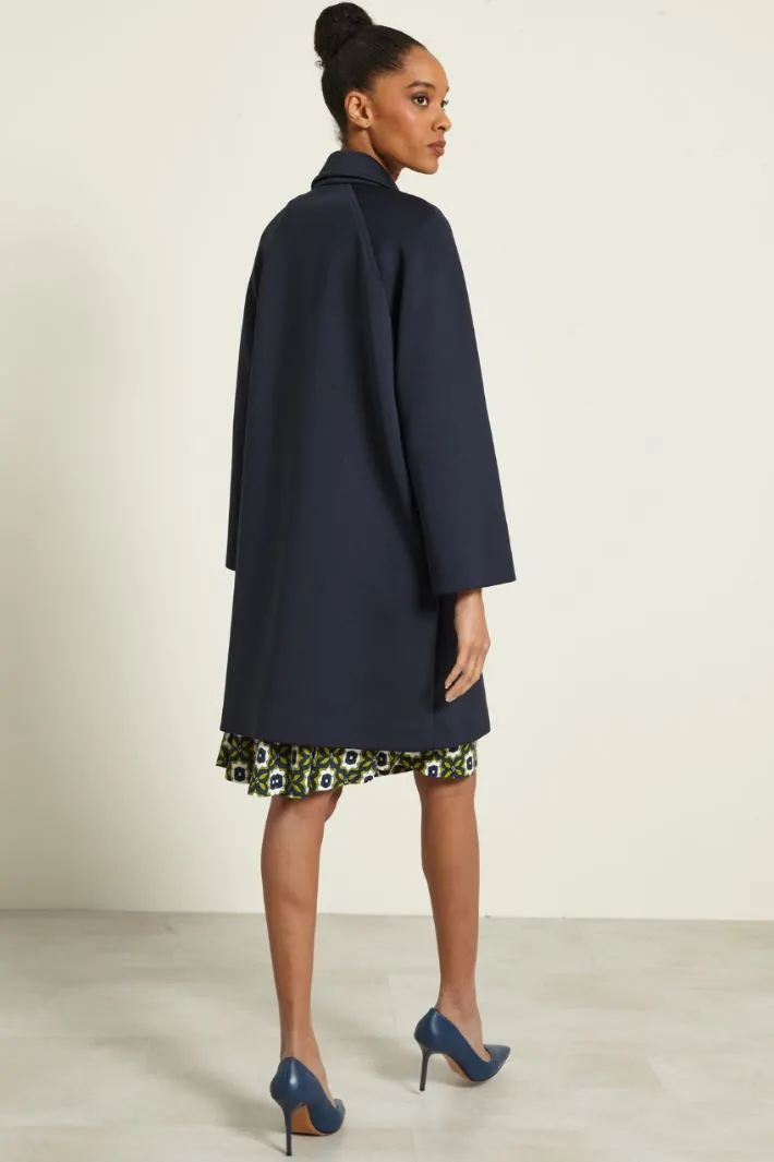 Cappotto doppiopetto in jersey
