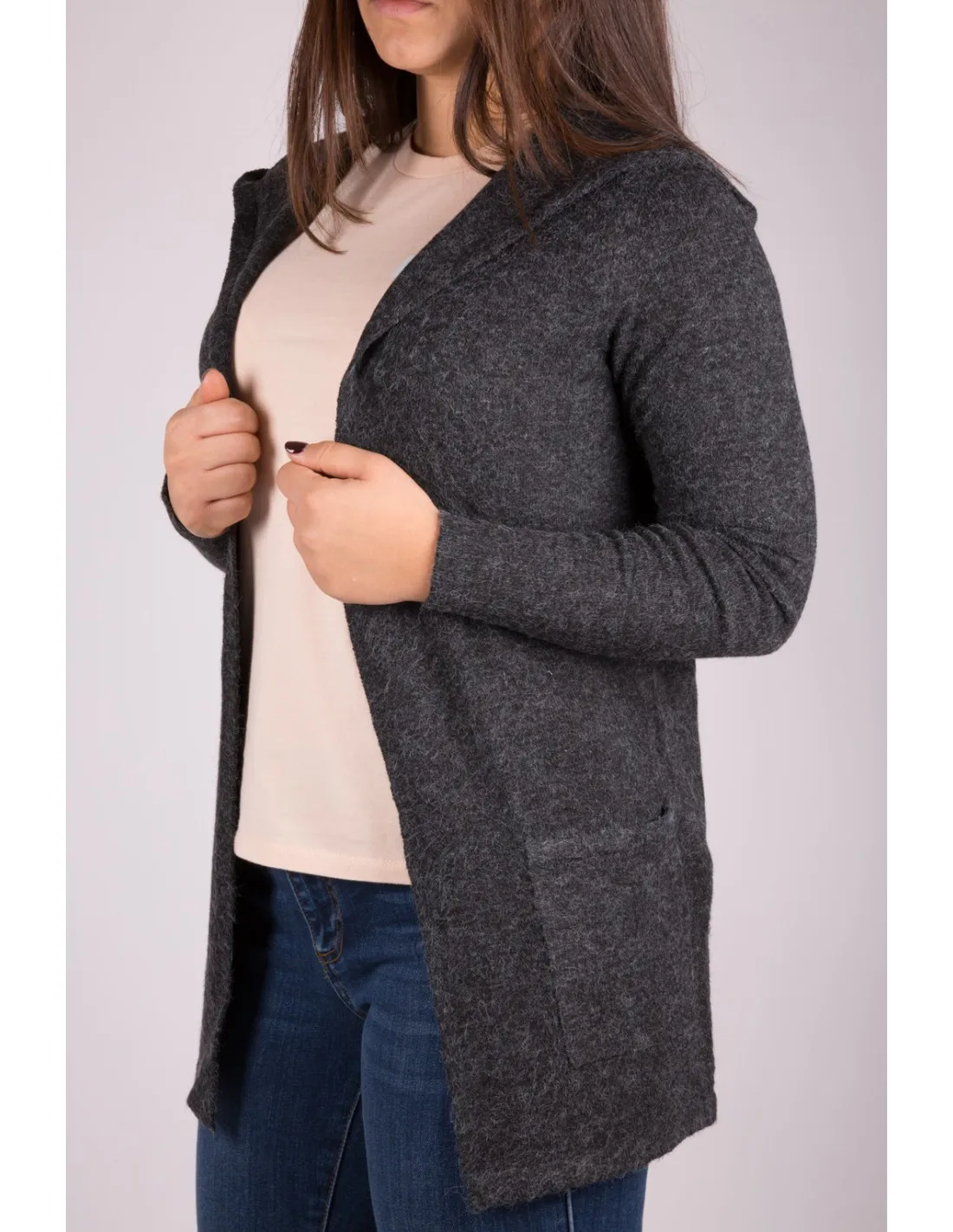 Cappotto lungo nero donna Vmdoffy Vero Moda