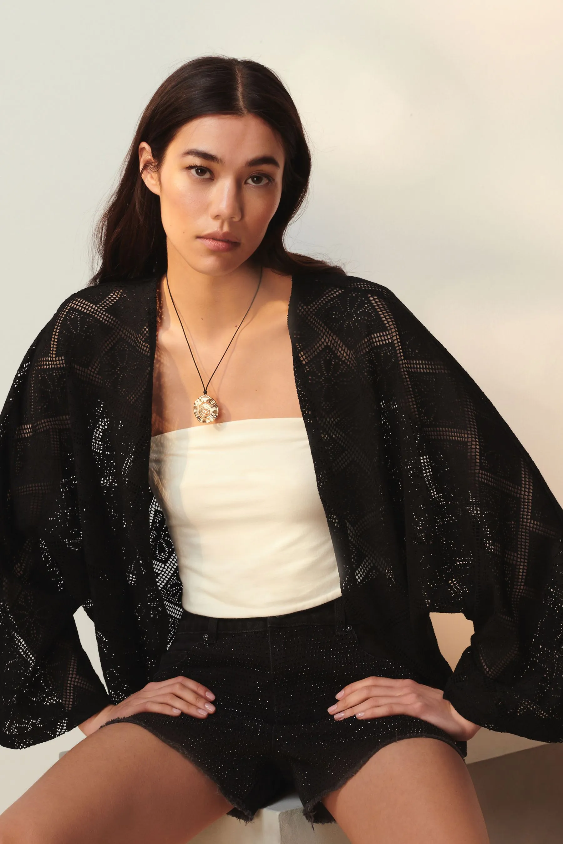 Cardigan estivo all'uncinetto