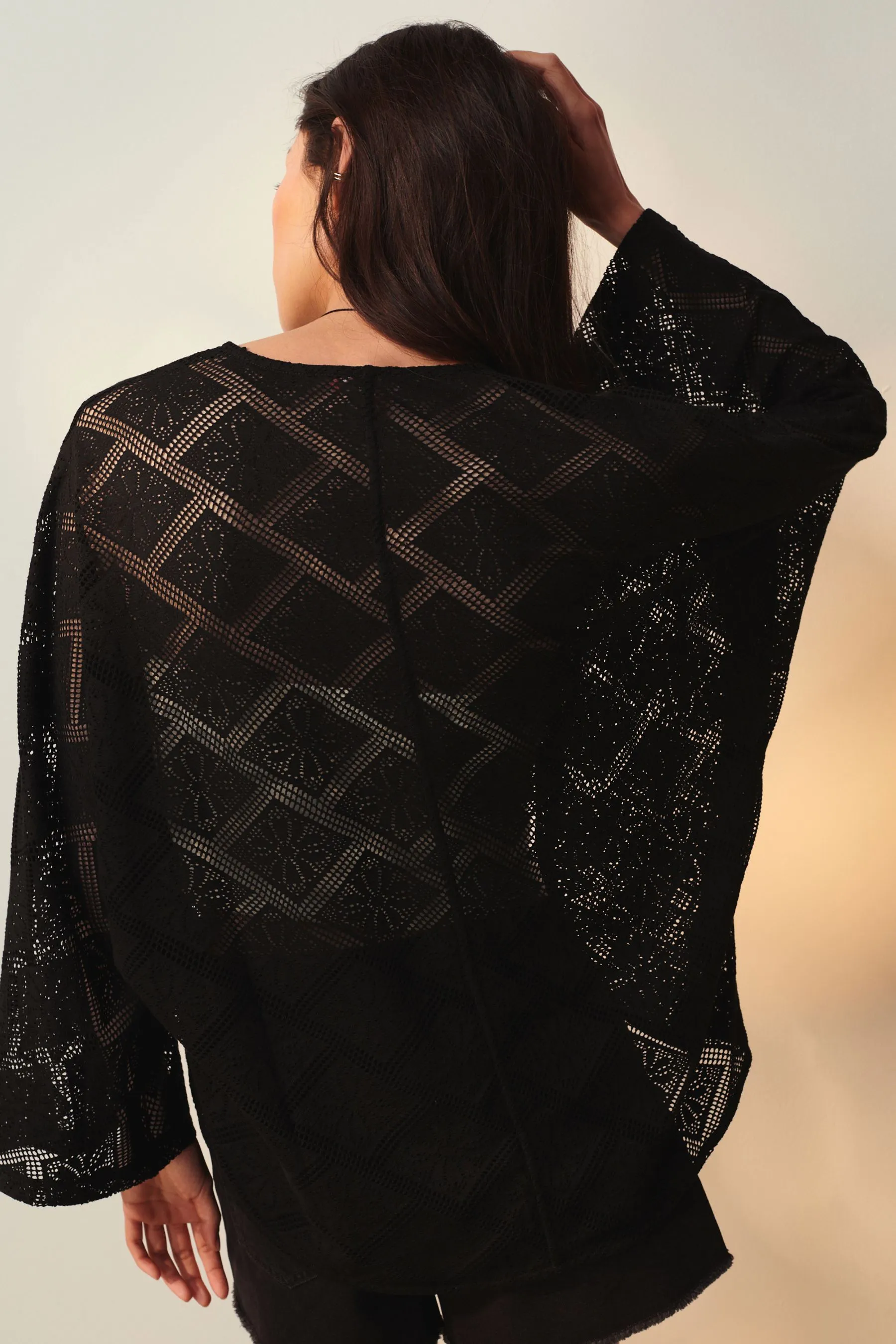 Cardigan estivo all'uncinetto