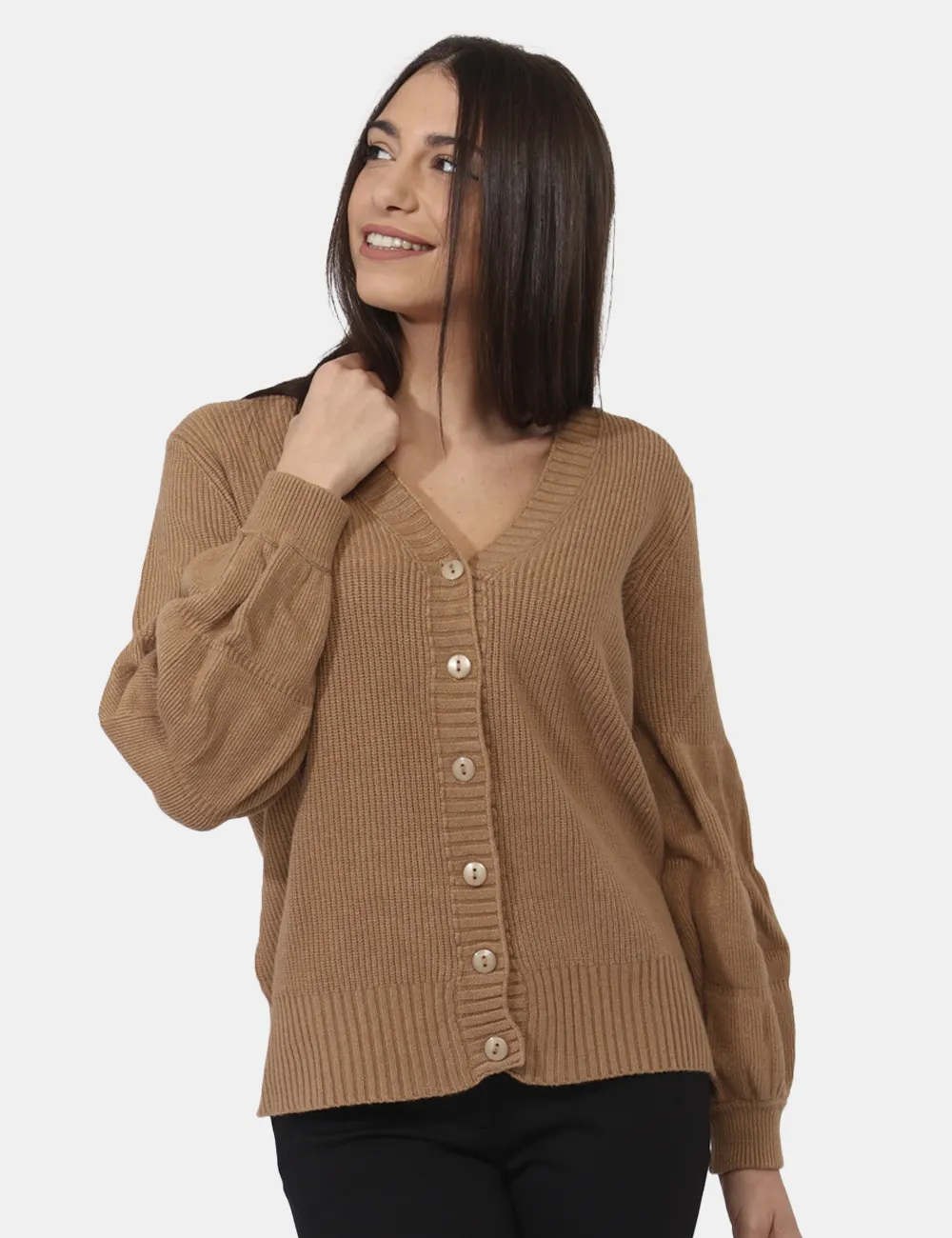 Cardigan Fracomina Marrone