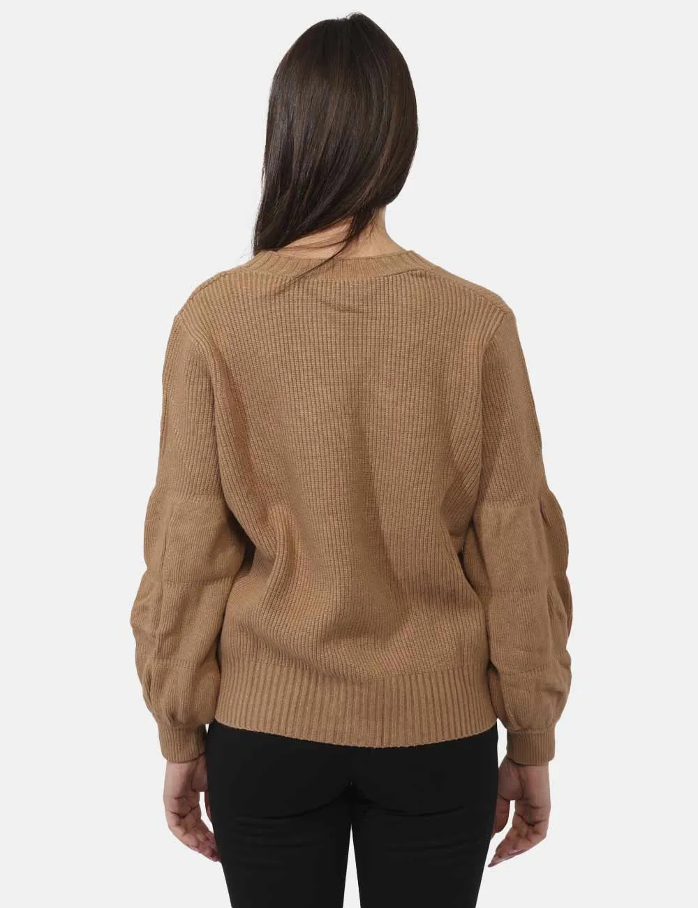 Cardigan Fracomina Marrone