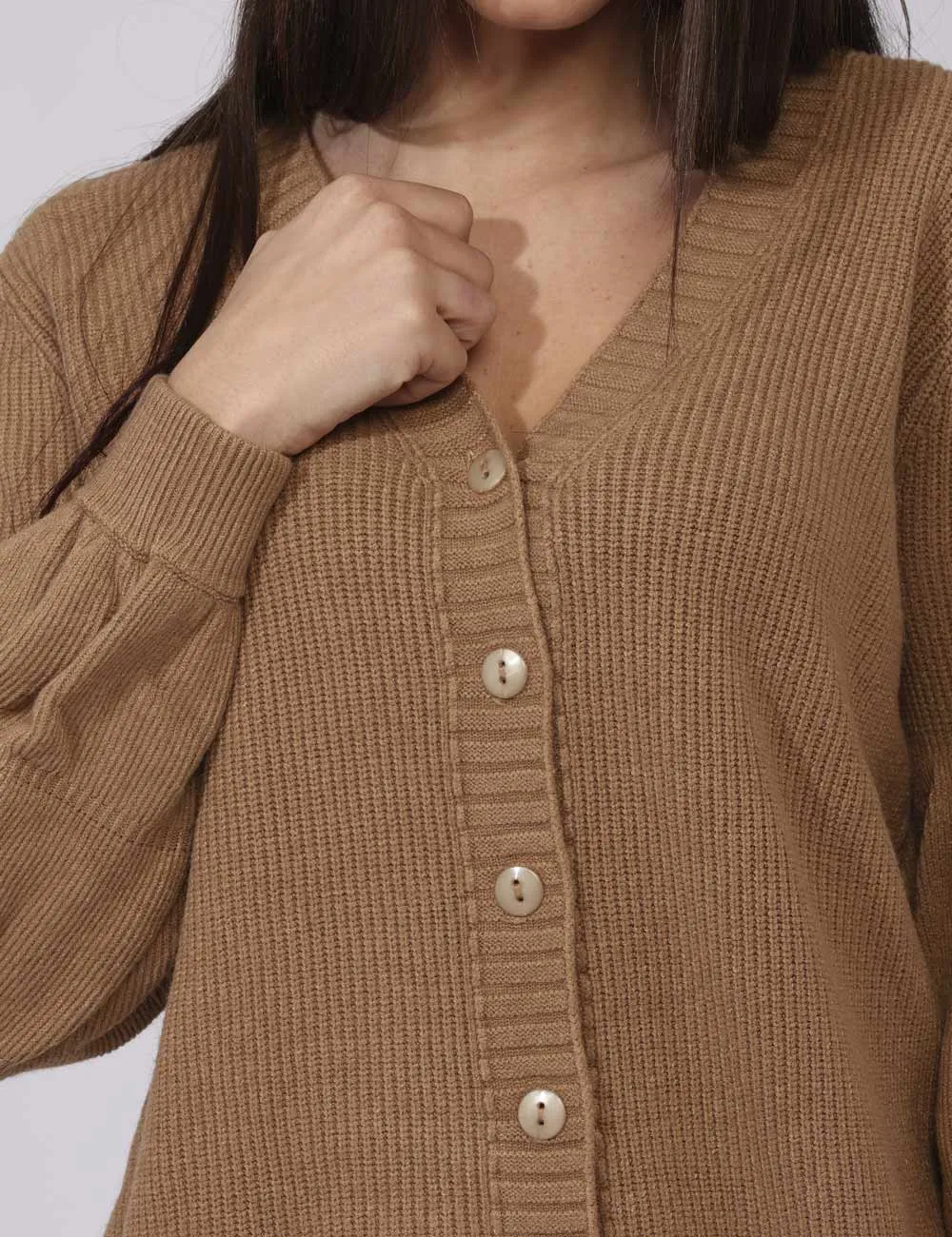 Cardigan Fracomina Marrone