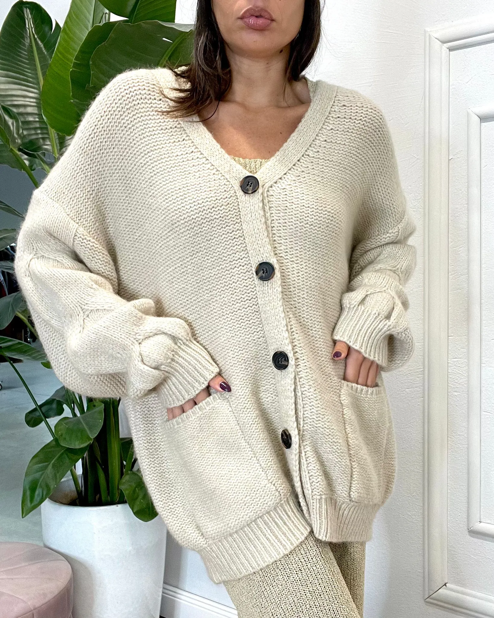 CARDIGAN LOVE 199 beige