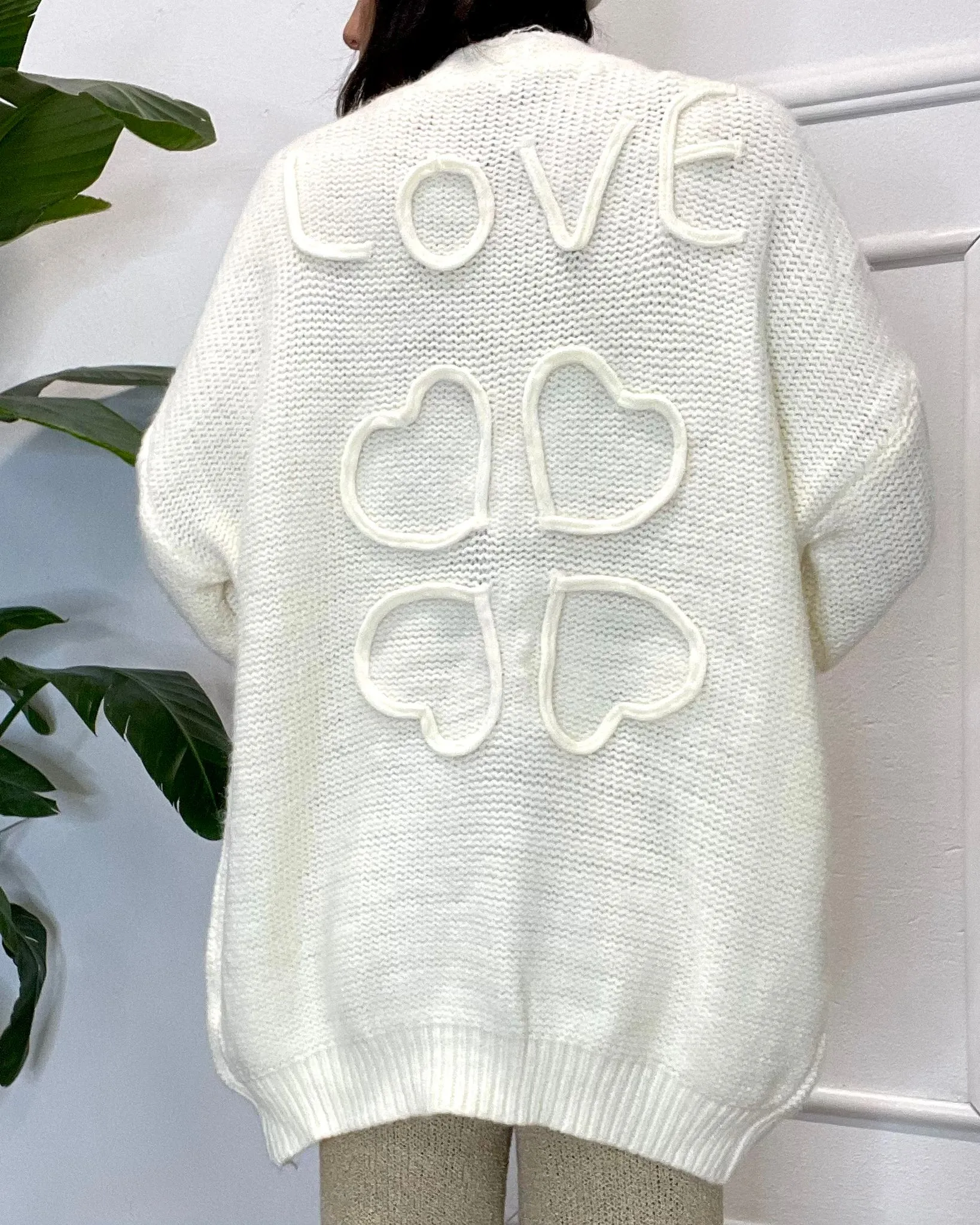 CARDIGAN LOVE 199 panna