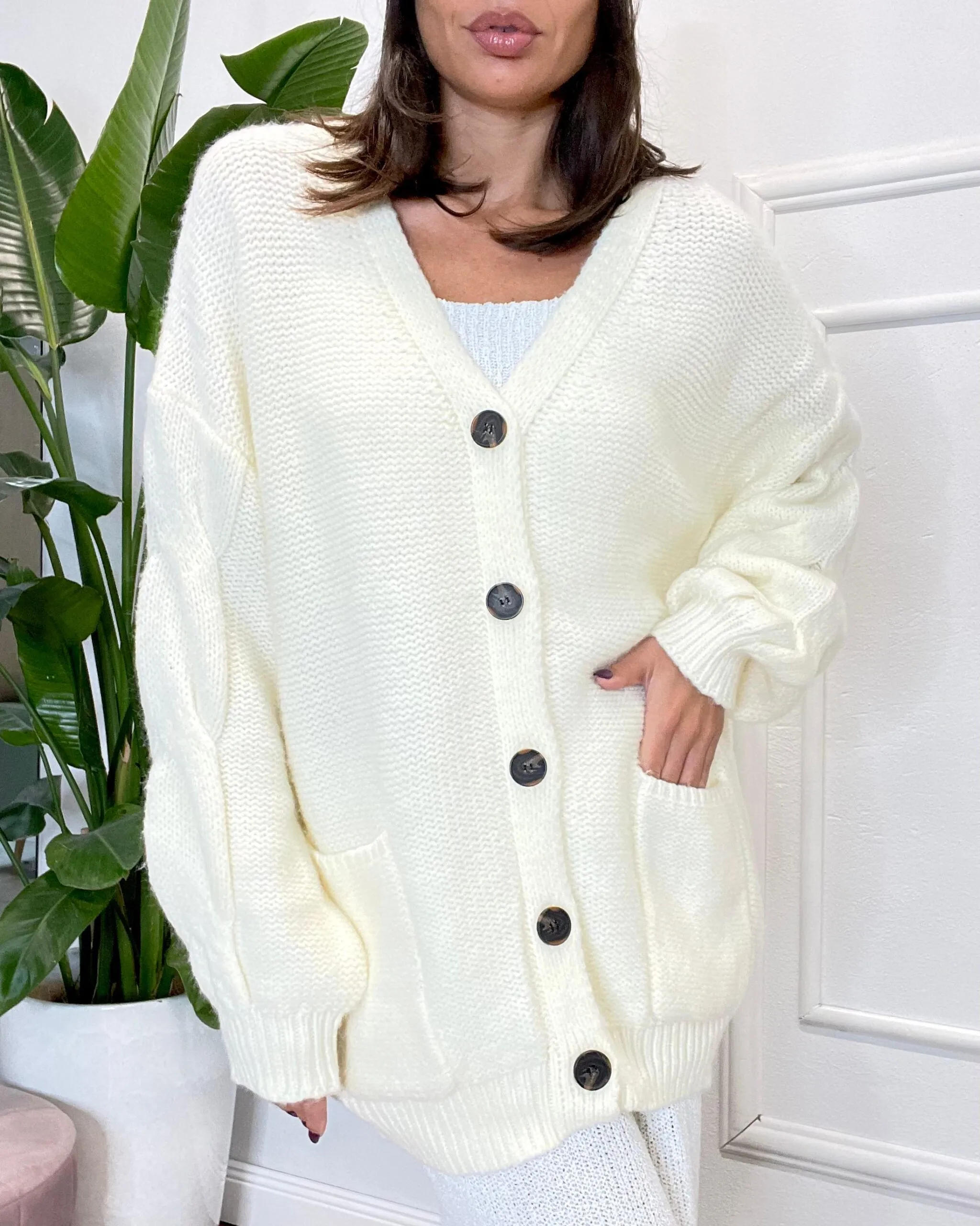 CARDIGAN LOVE 199 panna