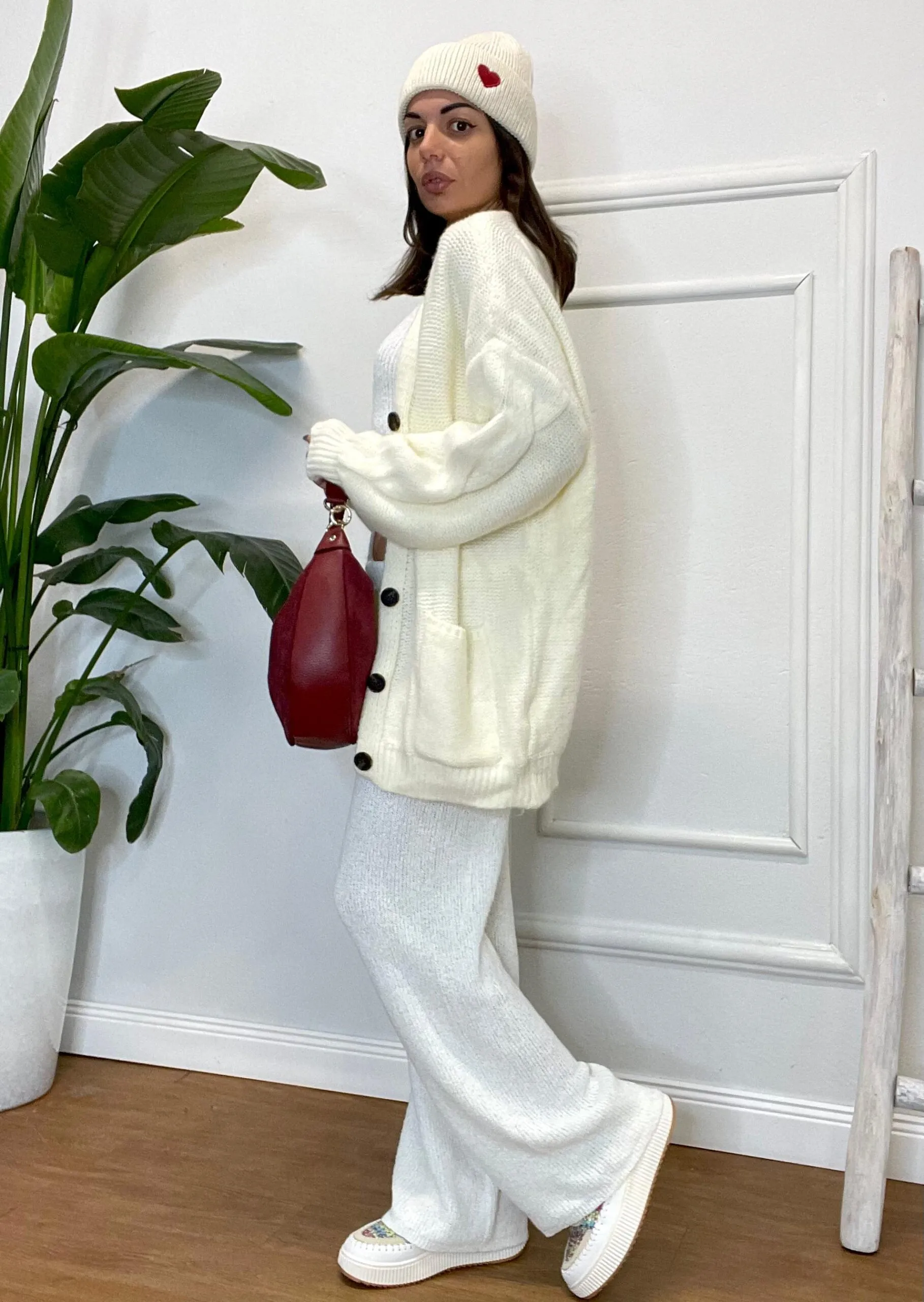 CARDIGAN LOVE 199 panna