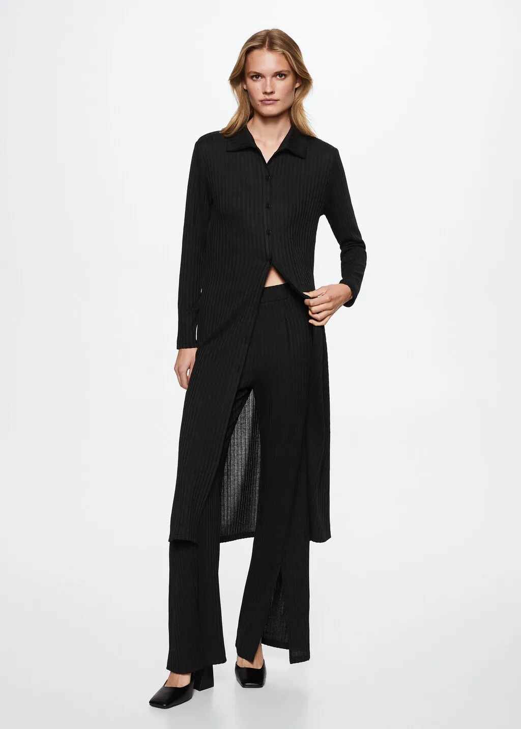 Cardigan lungo coste