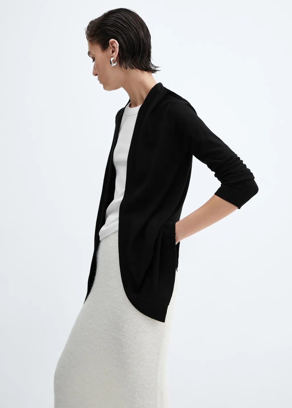 Cardigan maglia sottile