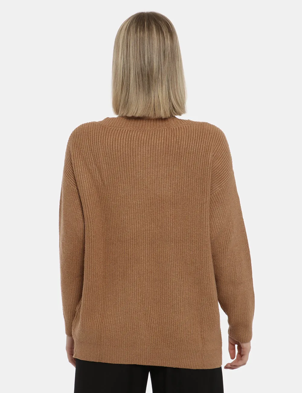 Cardigan Maison du Cachemire marrone