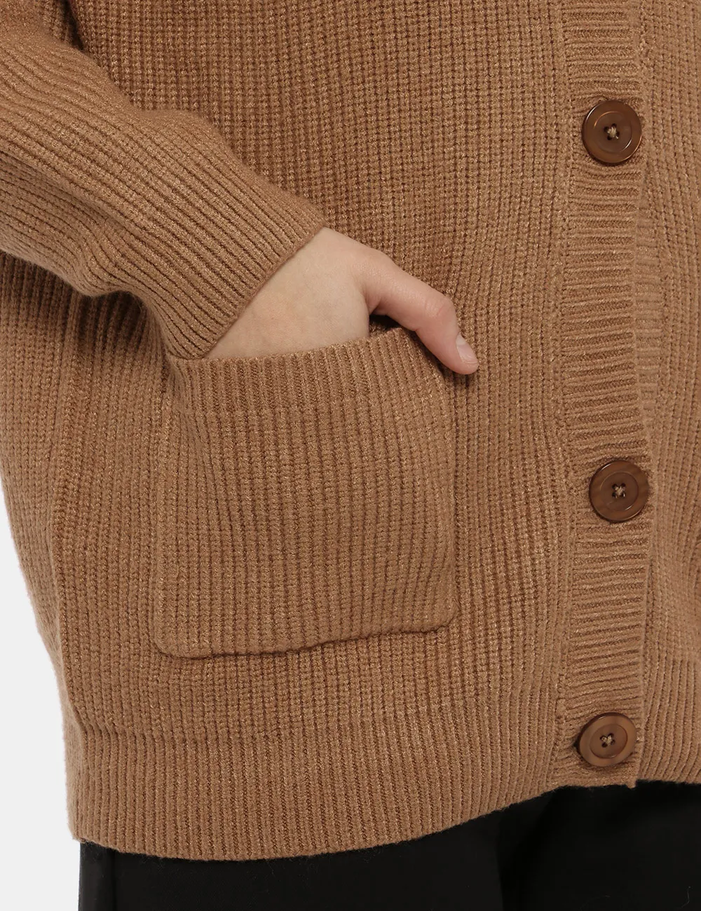 Cardigan Maison du Cachemire marrone