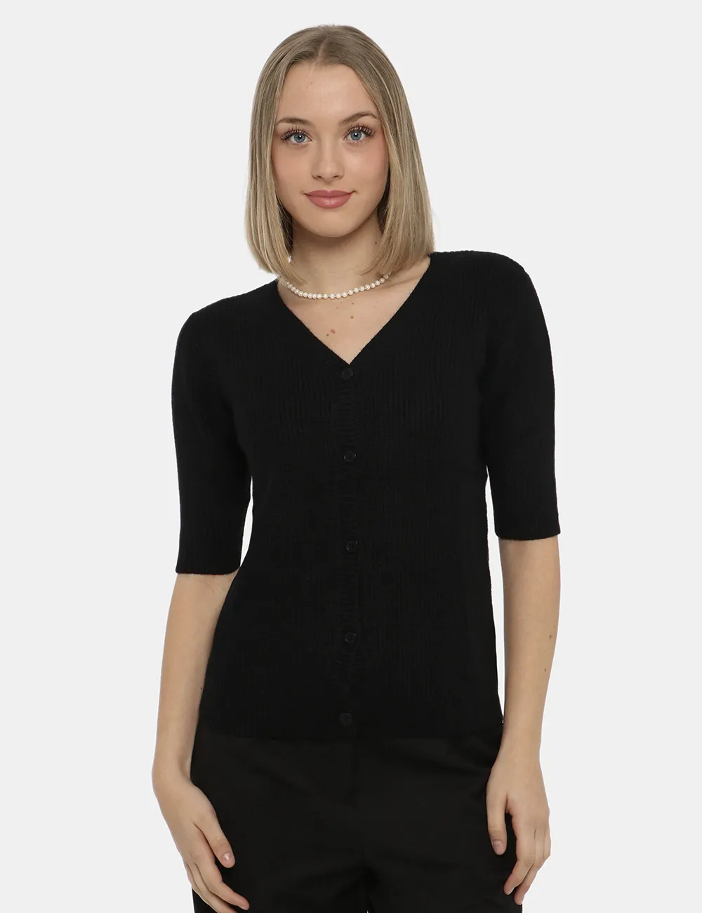 Cardigan Maison du Cachemire nero