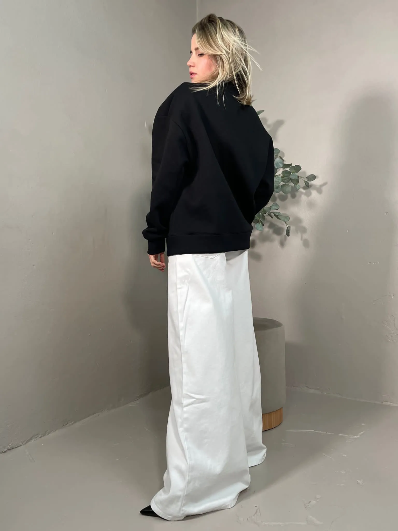 Cardigan Patch Nero