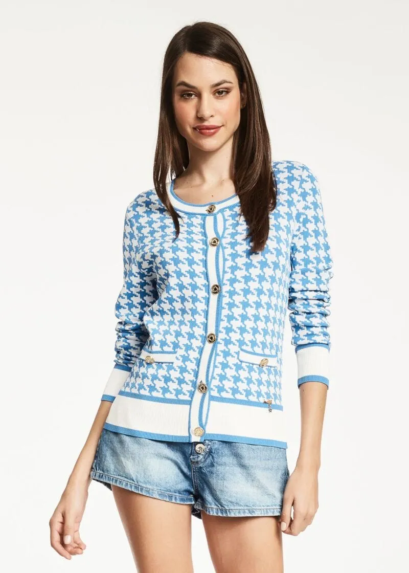 Cardigan pied de poule