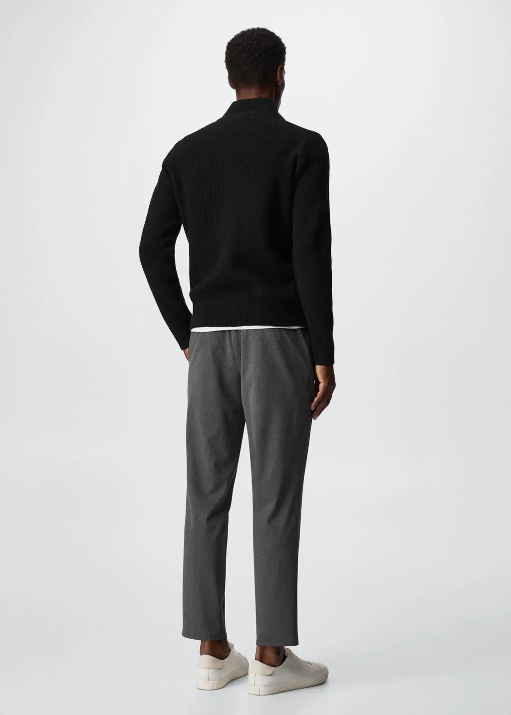 Cardigan struttura zip