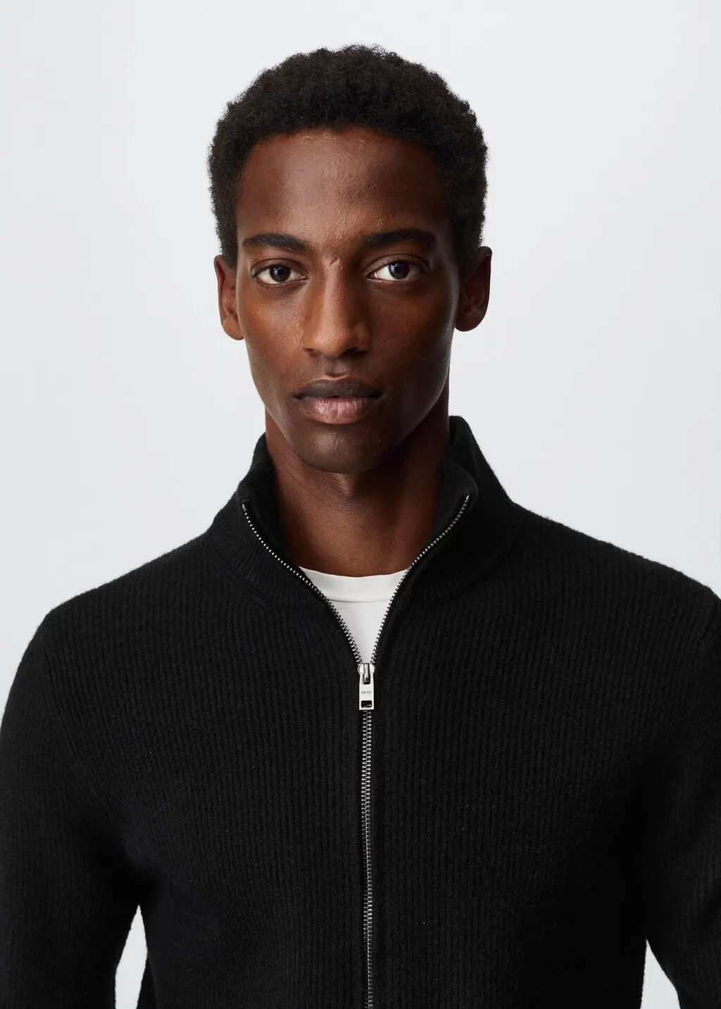 Cardigan struttura zip