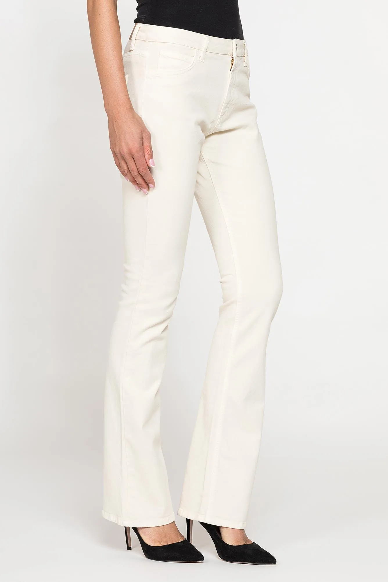 Carrera  ---------    ------------Pantalone bootcut con lunghezza regolare - bianco