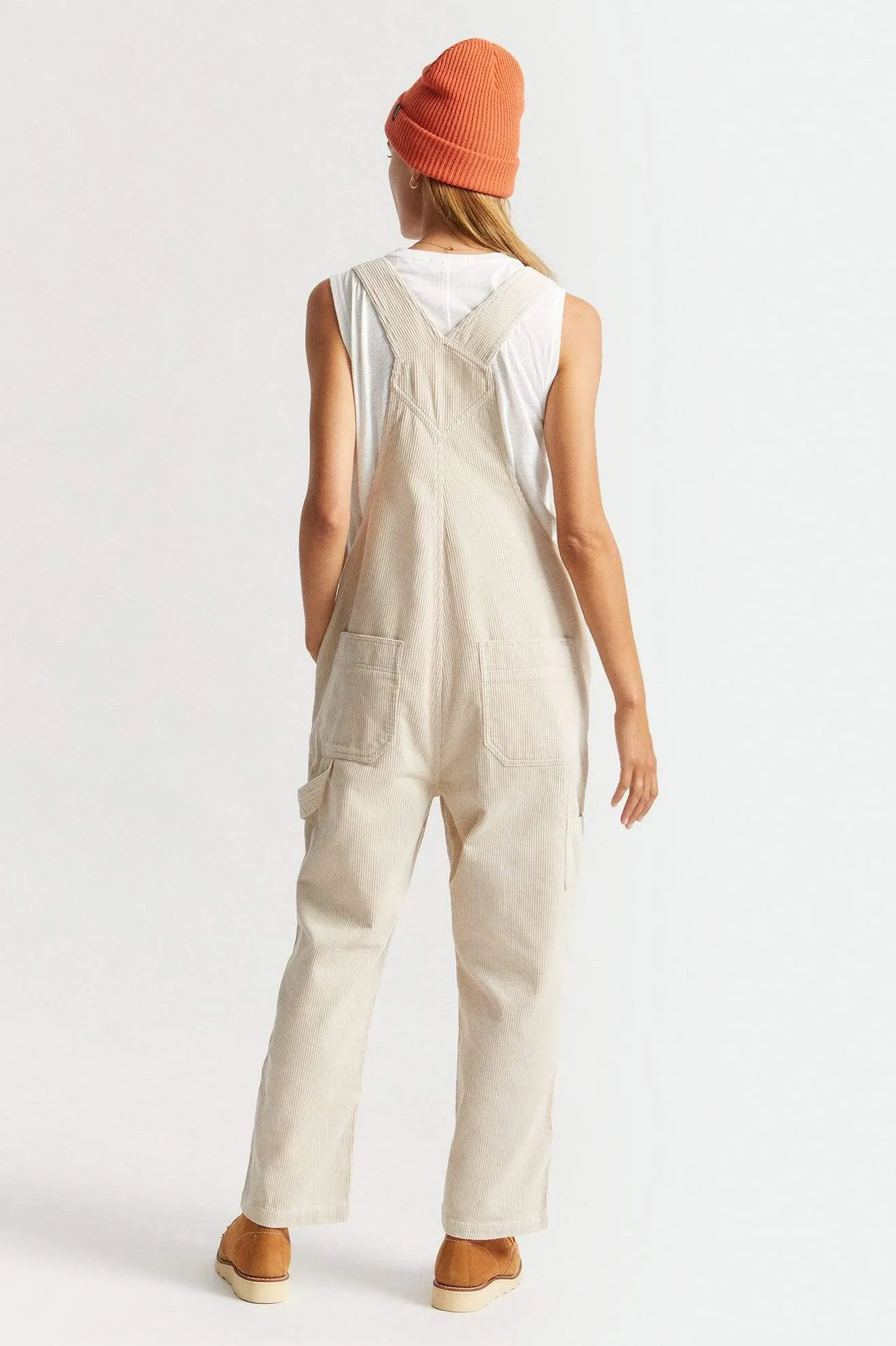 Christina Crop Overall Beige