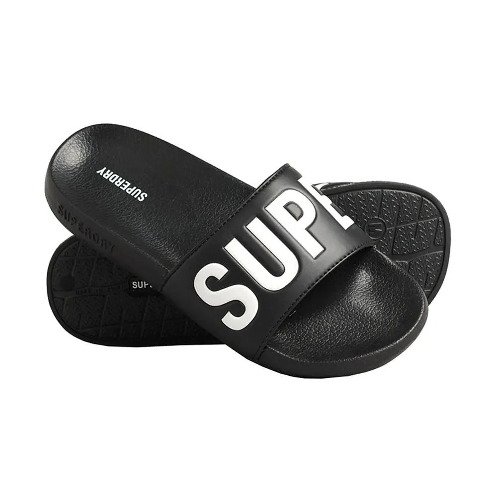  CIABATTE SUPERDRY. NERO/BIANCO 