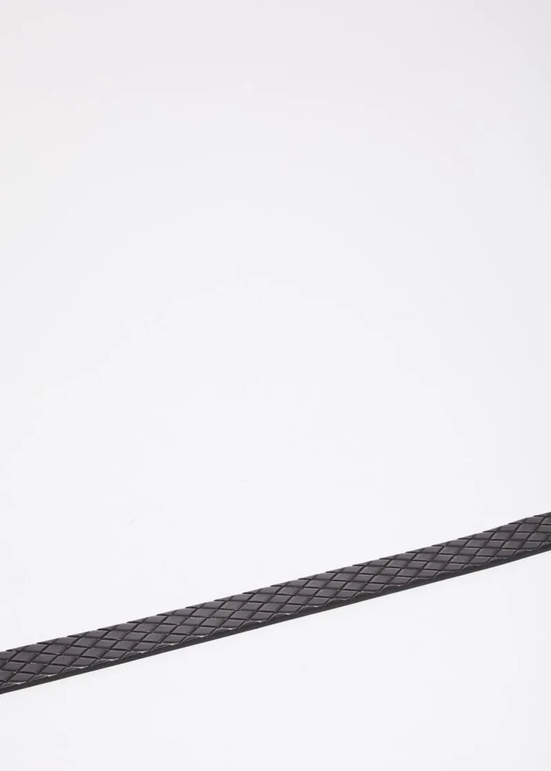 Cintura in vera pelle nera