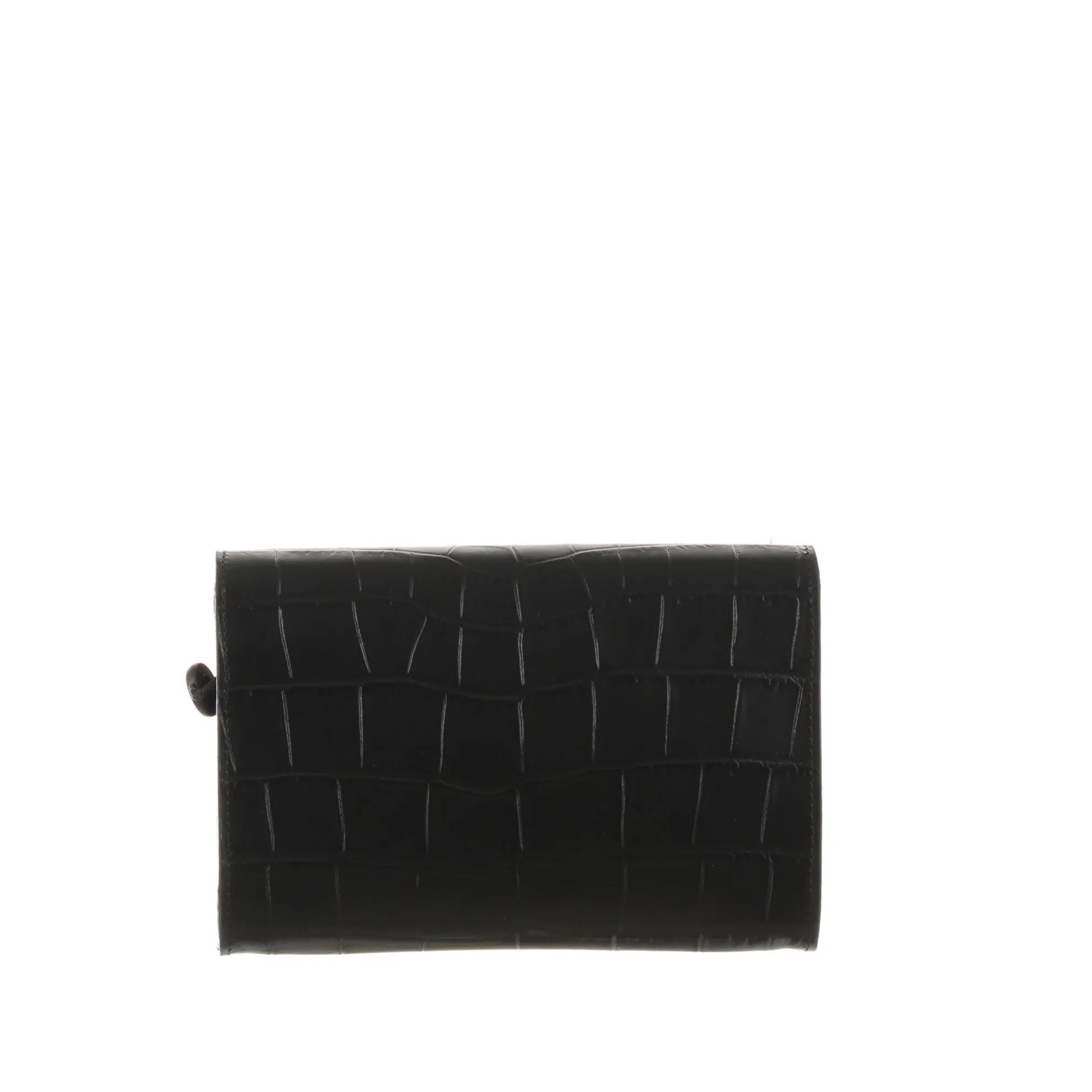 Clutch portafoglio in pelle stampa cocco