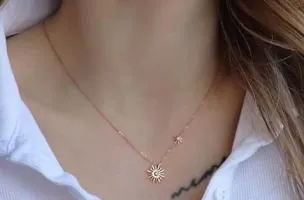 Collana elegante, ART492, colore oro