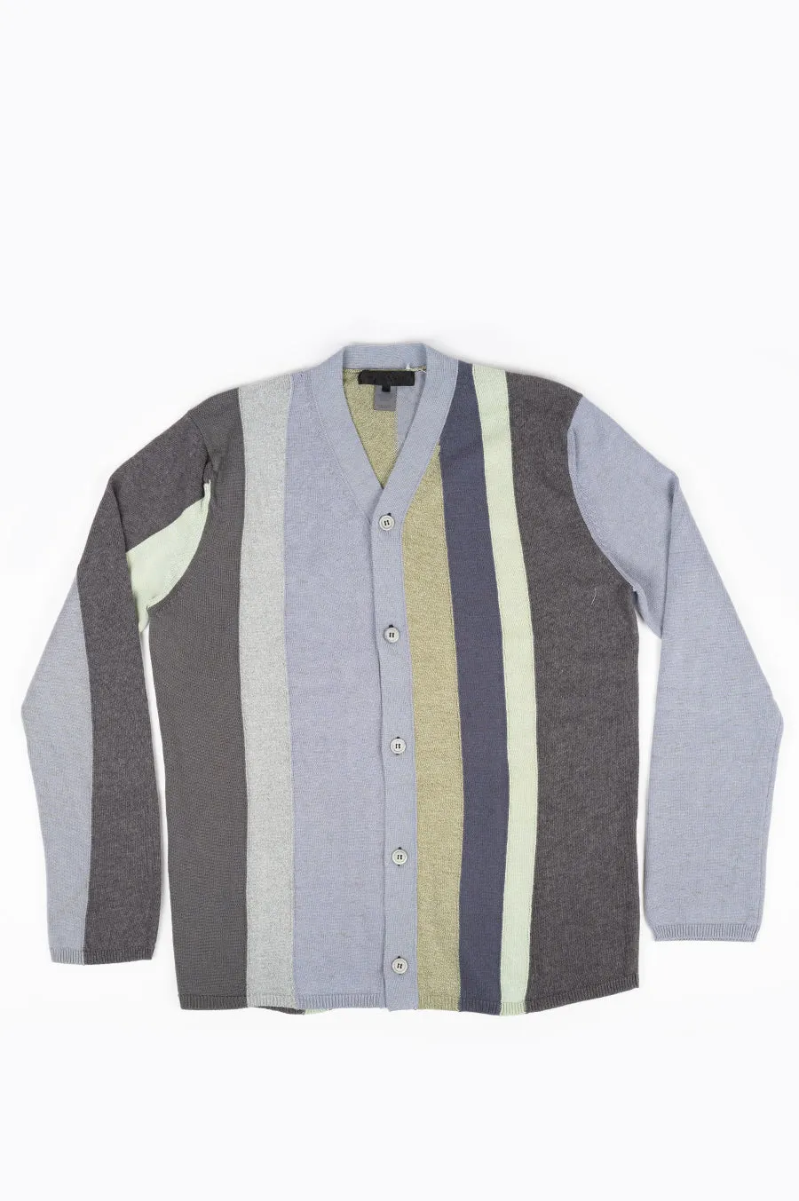 COMME DES GARCONS SHIRT PATCHWORK CARDIGAN BLACK