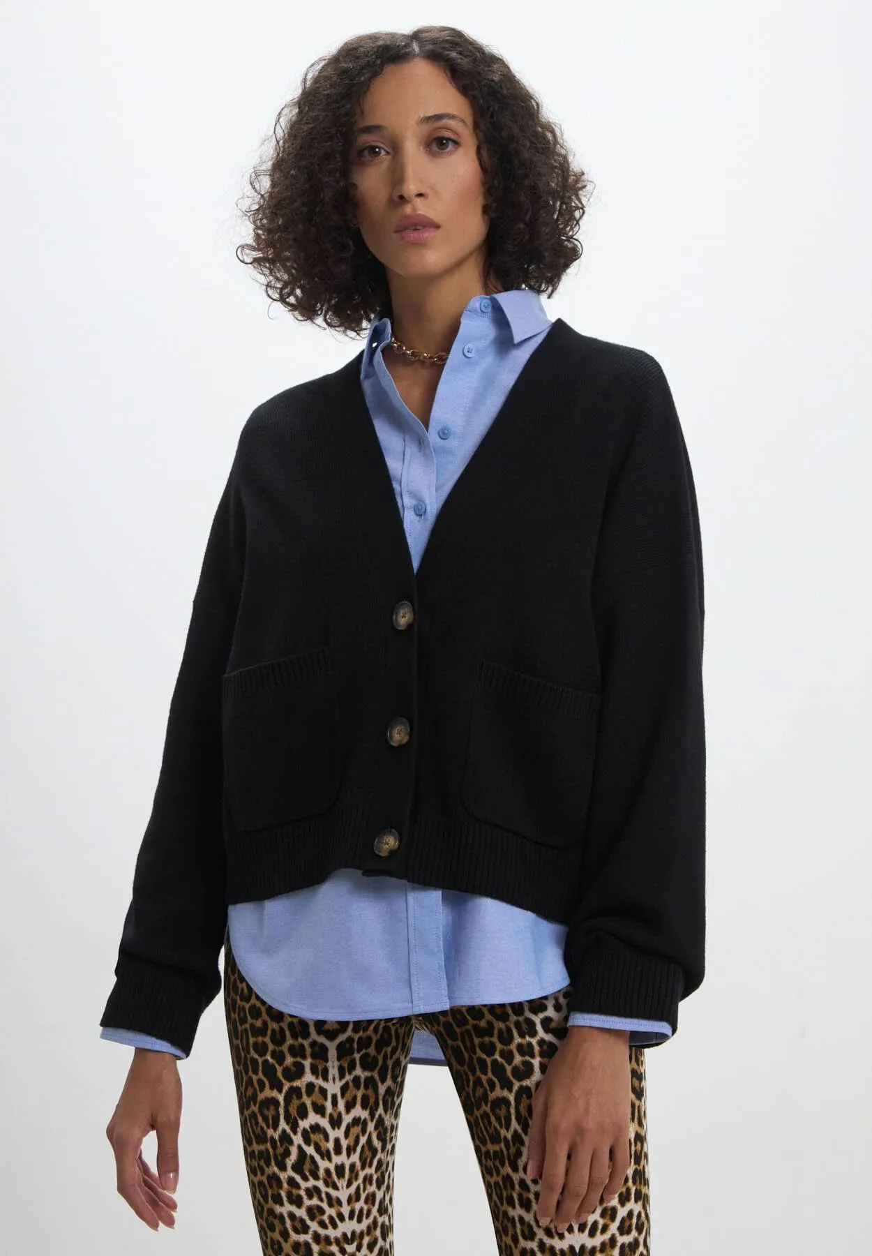CON TASCHINE  - Cardigan
