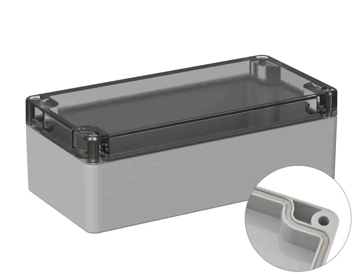 Contenitore generico RS PRO in Policarbonato 80 x 160 x55mm, col. Grigio, IP66