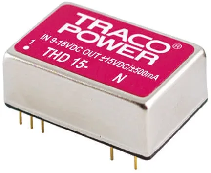 Convertitore c.c.-c.c. 15W, Vin 9 → 18 V c.c., Vout 15V cc, 1.5kV cc