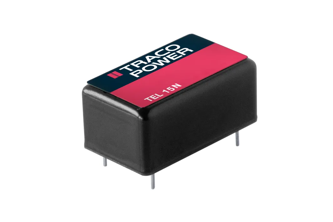 Convertitore c.c.-c.c. TRACOPOWER, Output max 5,1 V c.c, Input max 75 V c.c., Output min 2.94A, 2 uscite, 5 pin, DIP