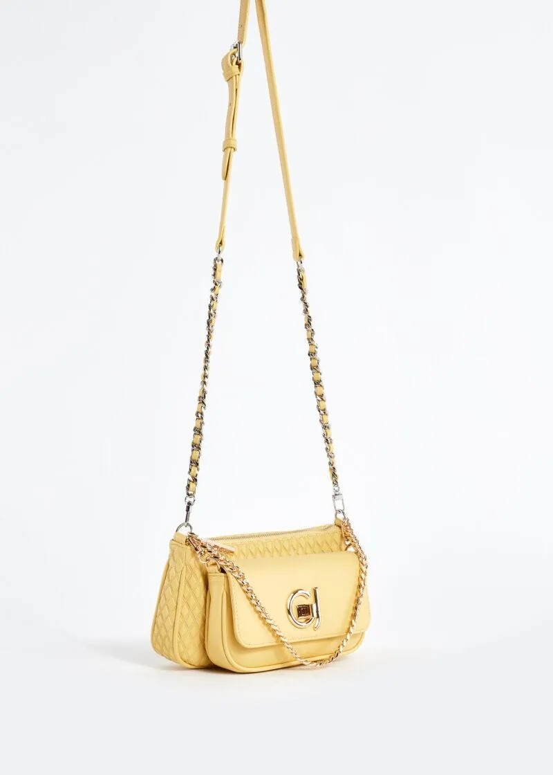 Crossbody in similpelle con pochette