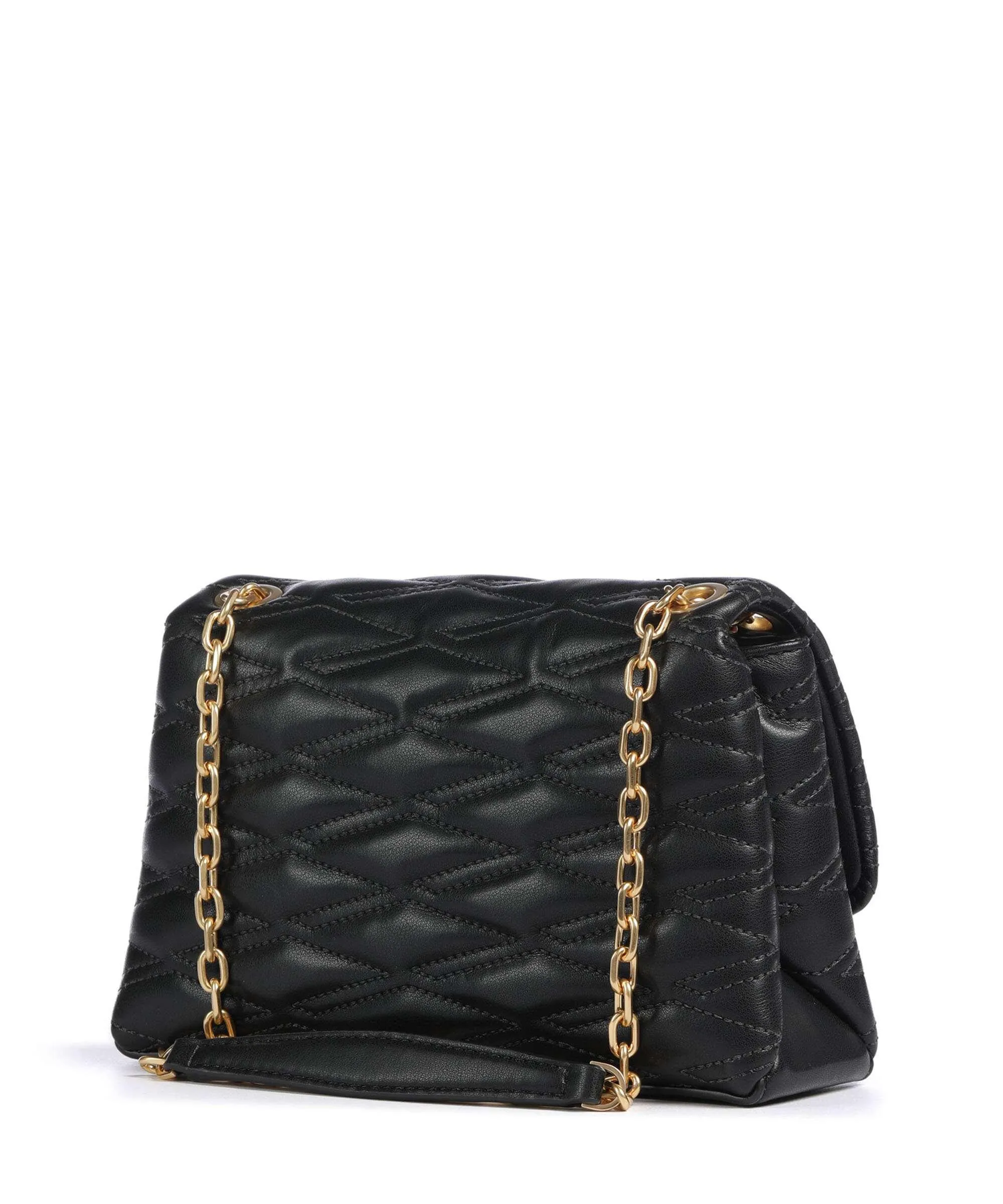  DKNY Minnia Borsa a spalla pelle di vacchetta finemente grana nero  