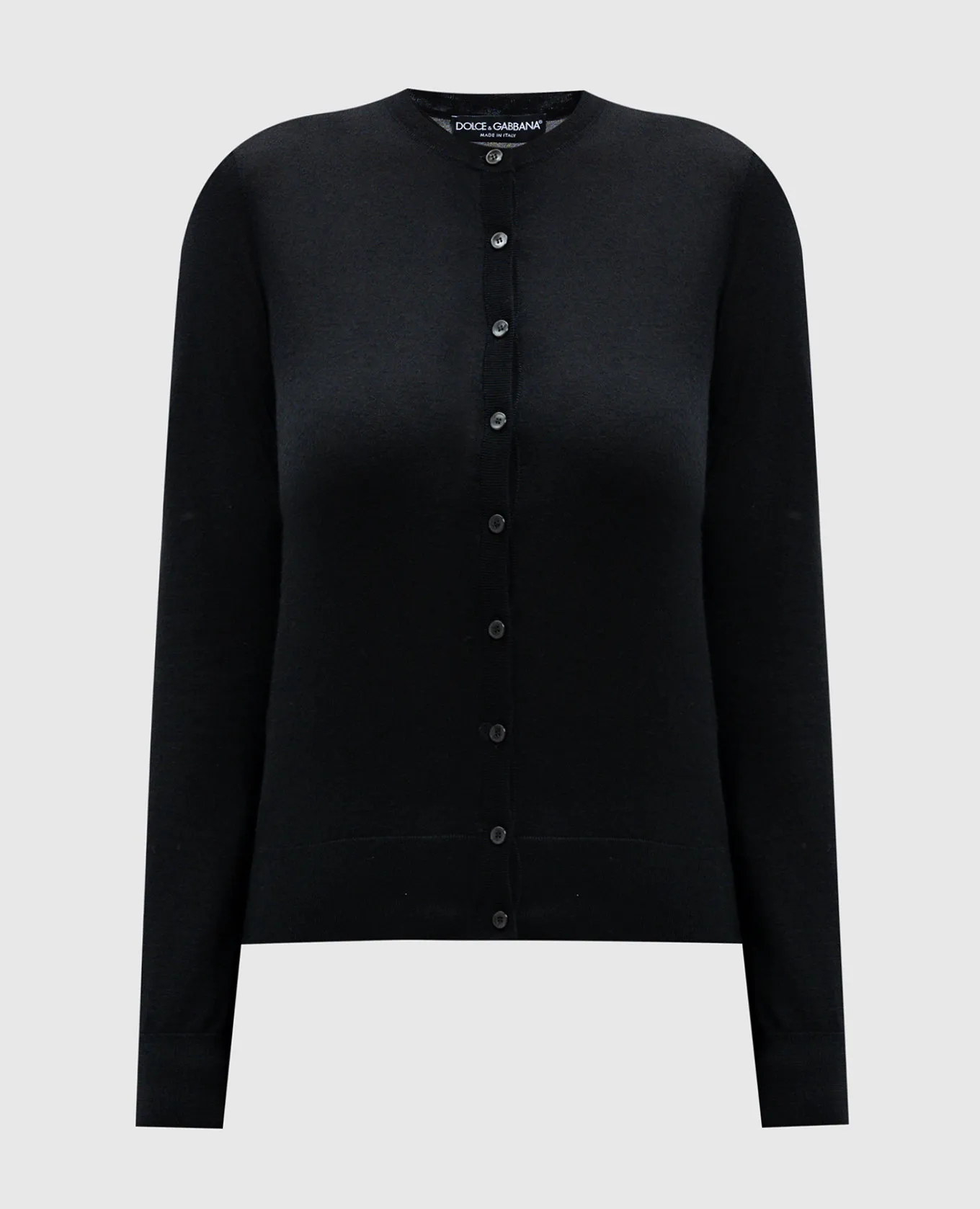 Dolce&Gabbana Cardigan nero in cashmere e seta FXV09TJFMEW