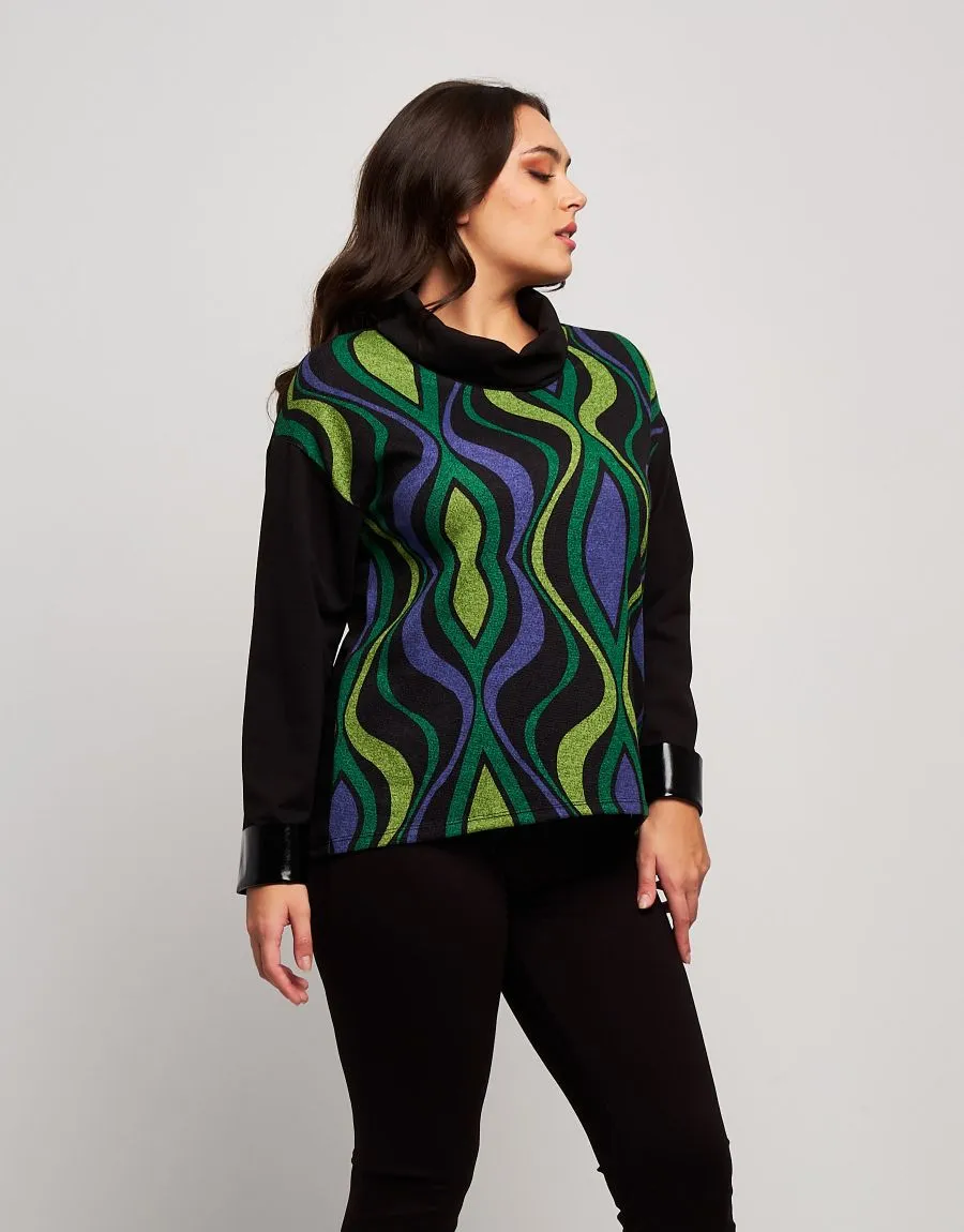 Dolcevita in jacquard fantasia