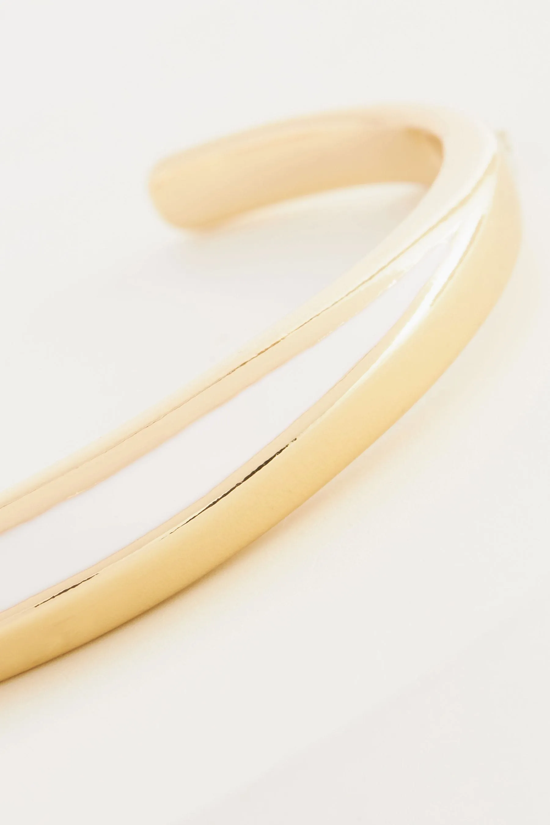 Dorato  - Bracciale intrecciato smaltato