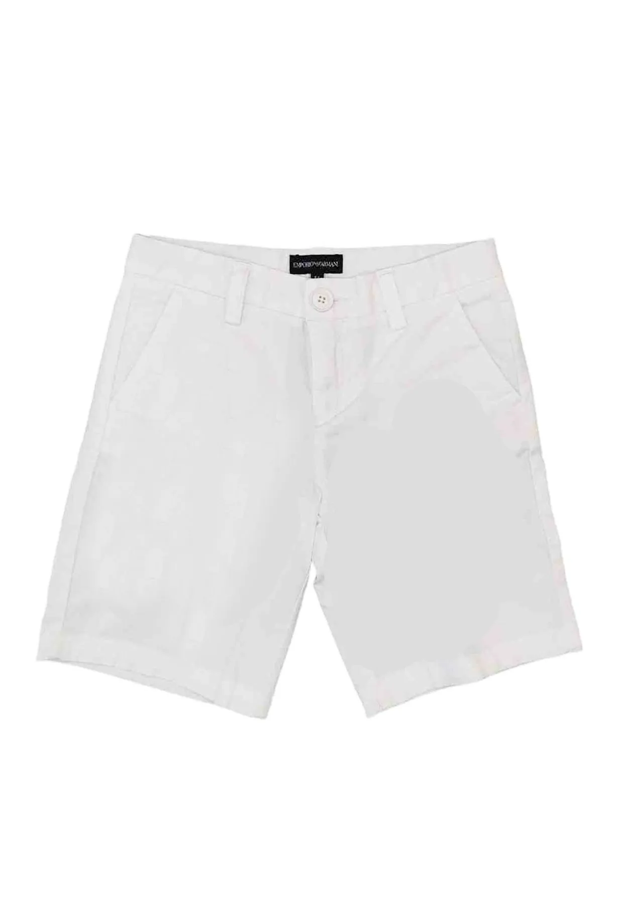 Emporio Armani bermuda bianco bambino in cotone