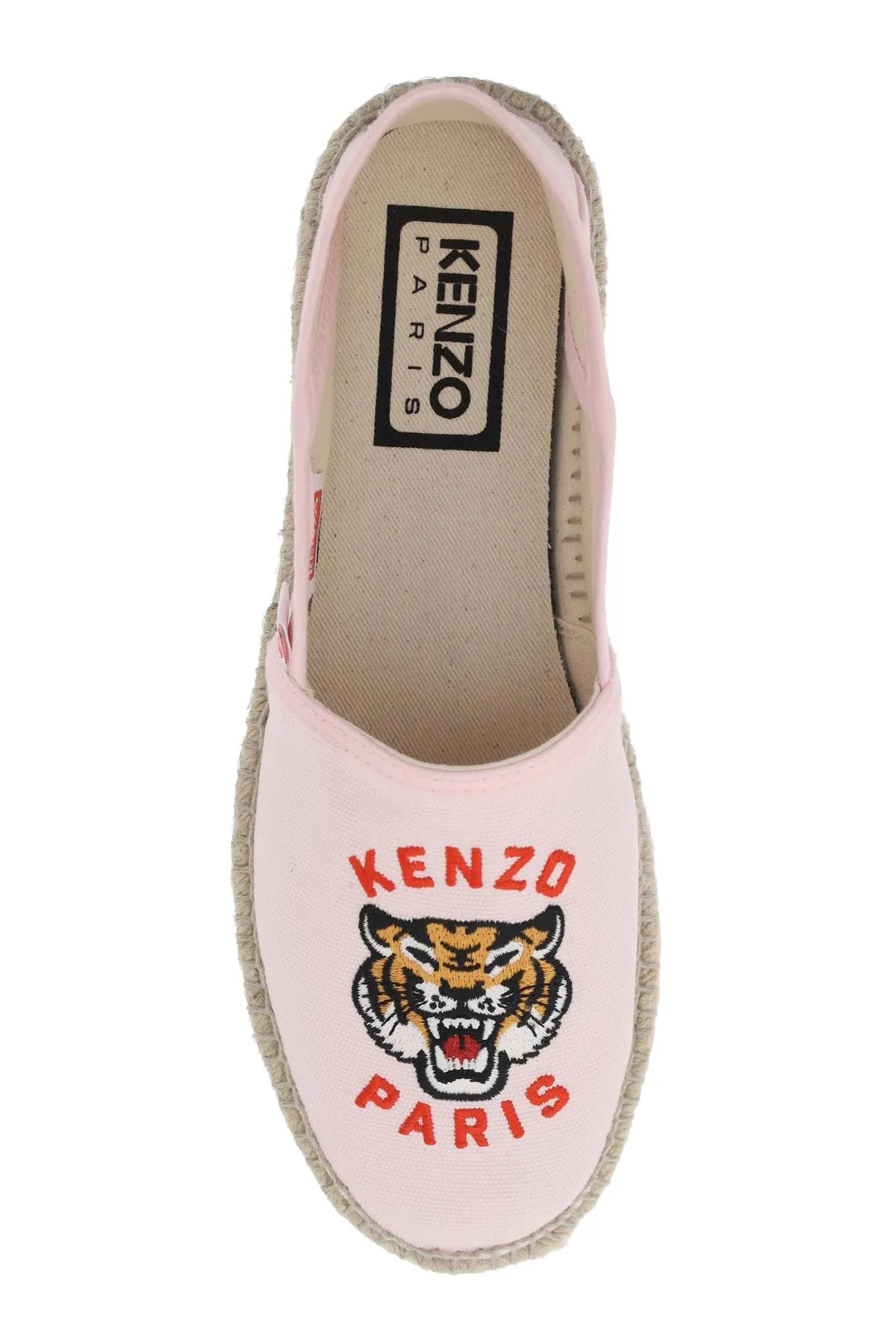Espadrillas In Tela Con Ricamo Logo
