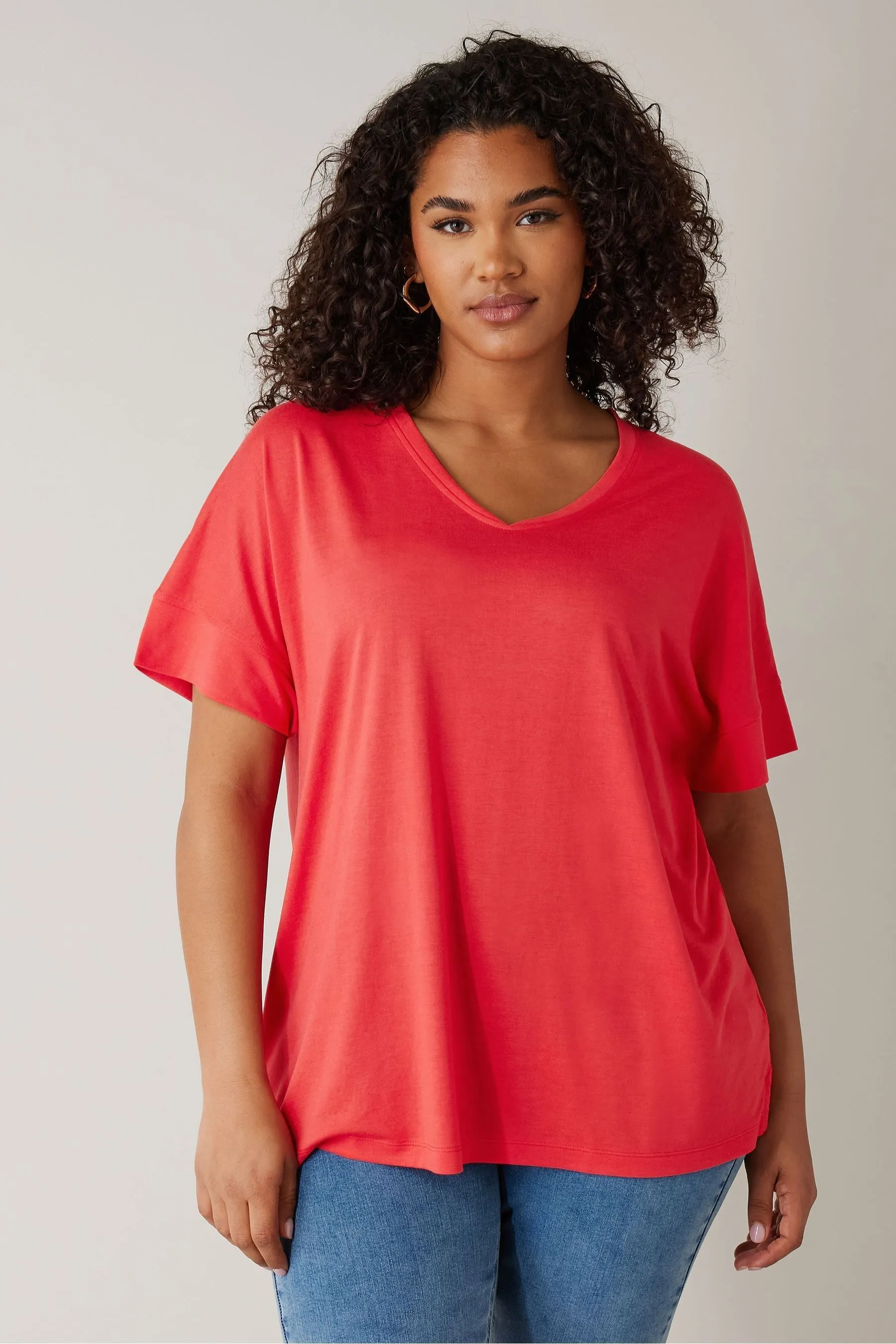 Evans Green V-Neck Modal T-Shirt    