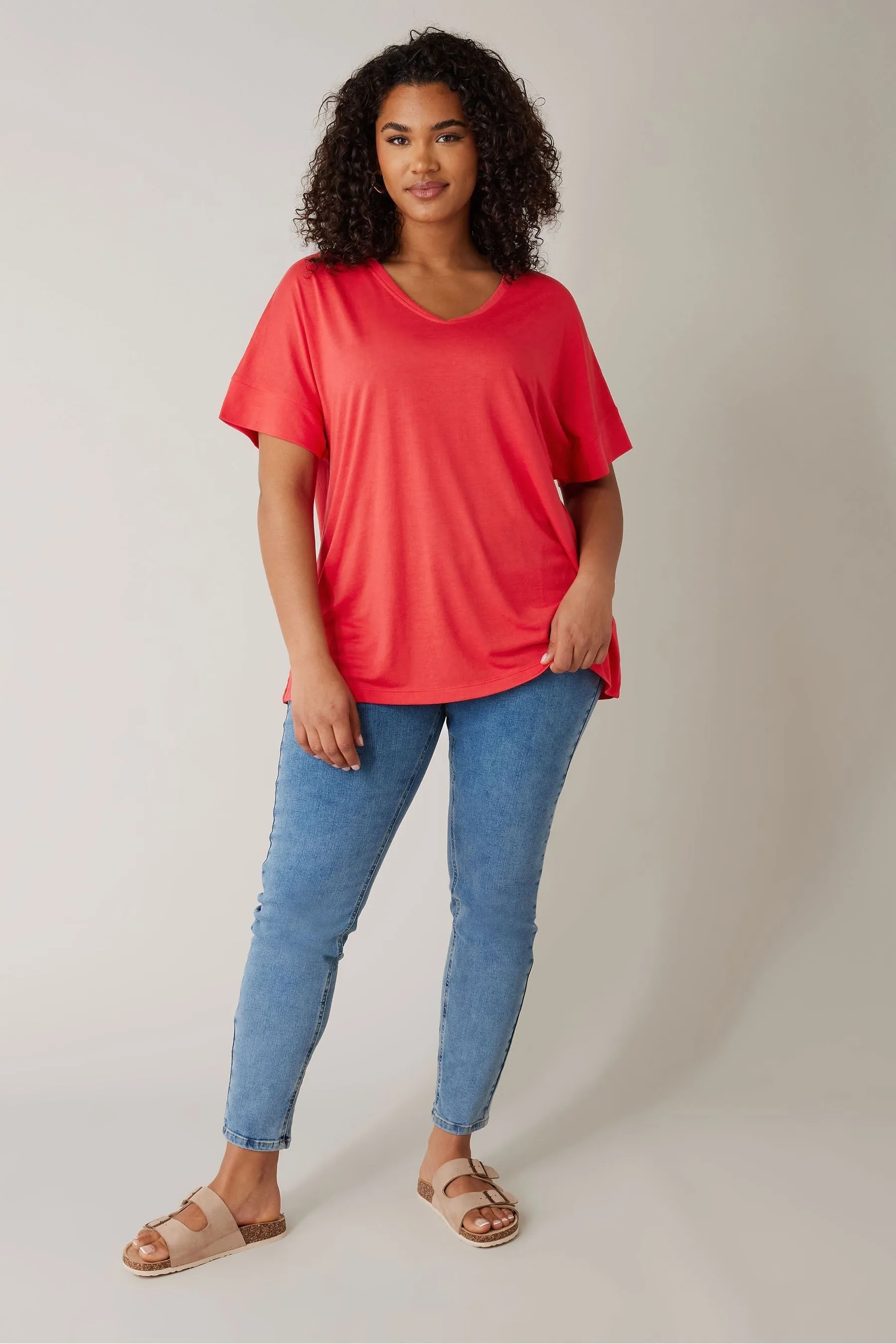 Evans Green V-Neck Modal T-Shirt    