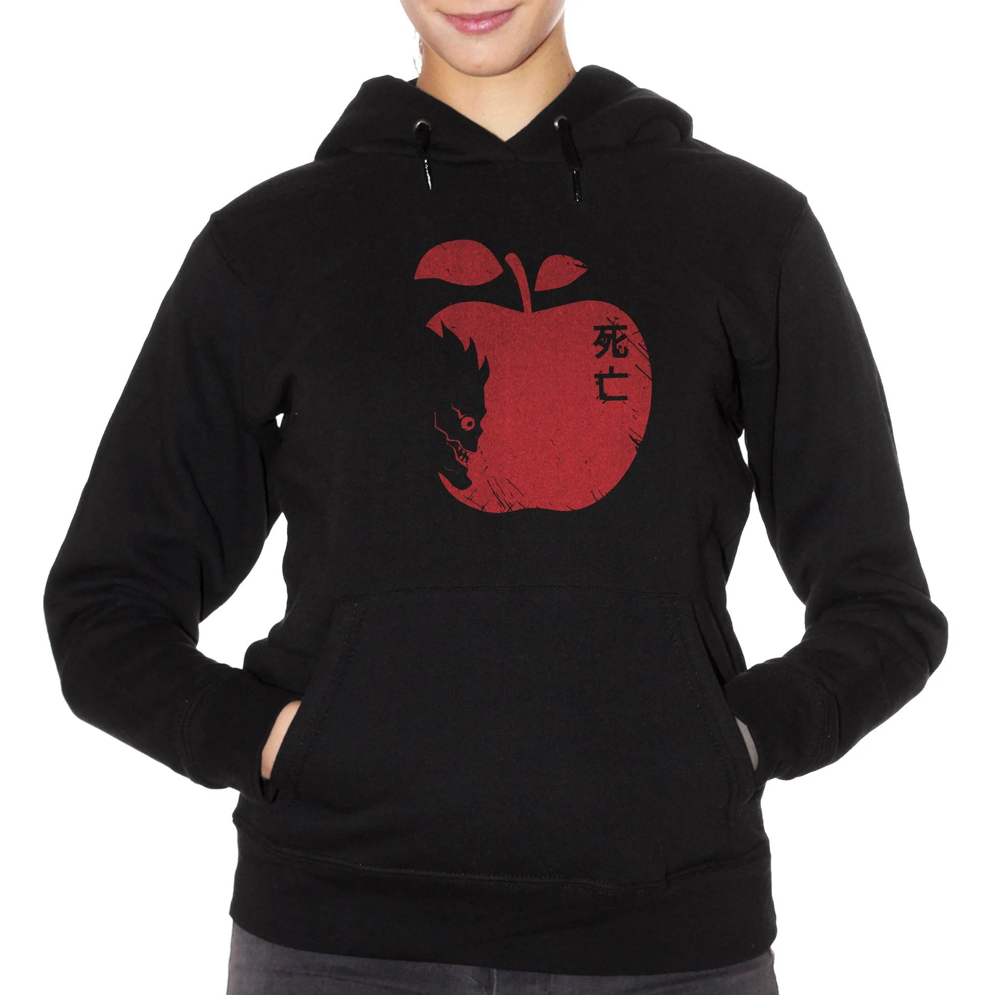 Felpa Cappuccio Death Note Apple Ryuk - Giappone Cartoni Anime Mela Shinigami - Cartoon Choose ur color