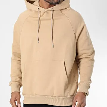Felpa con cappuccio 22-K002 Beige