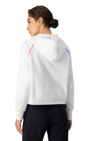 Felpa Donna con Cappuccio Half-Zip