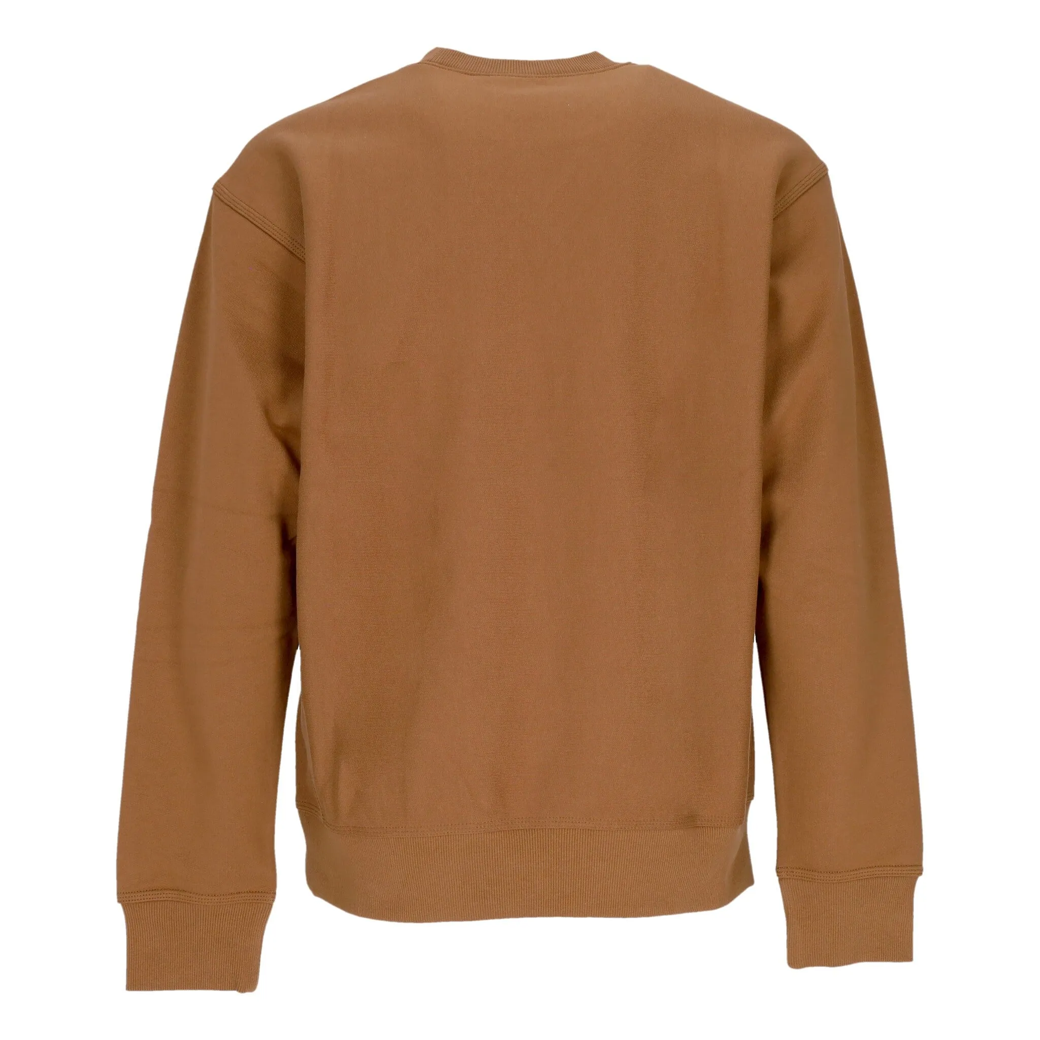 Felpa Girocollo Uomo American Script Sweat Hamilton Brown