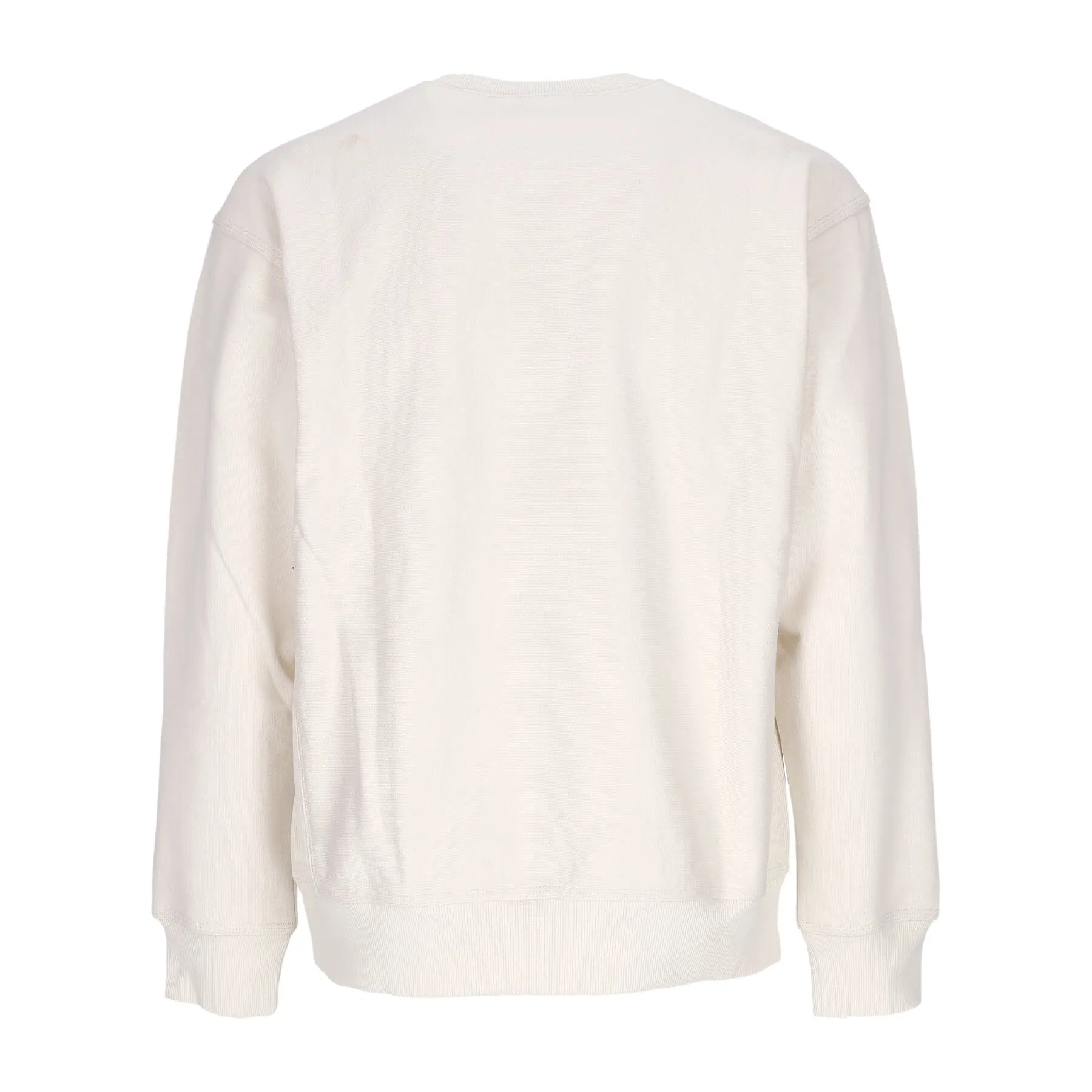 Felpa Girocollo Uomo American Script Sweat Natural