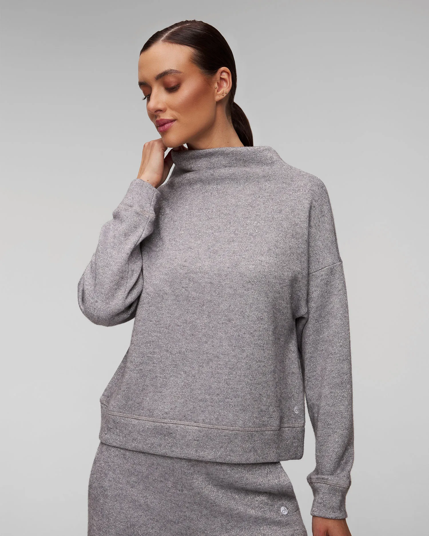 Felpa grigia da donna Deha D12053-43800
