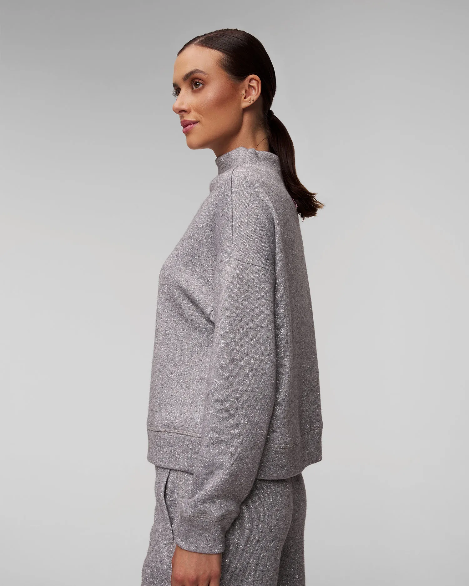Felpa grigia da donna Deha D12053-43800