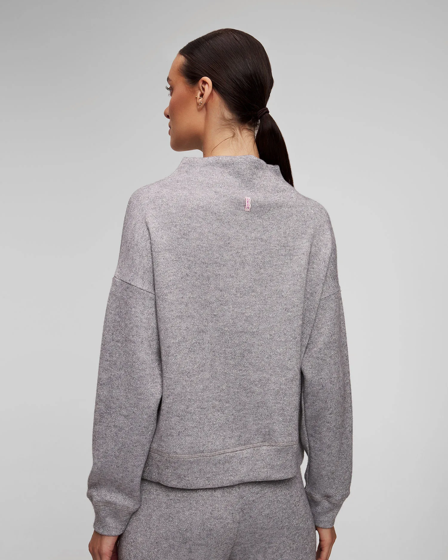 Felpa grigia da donna Deha D12053-43800